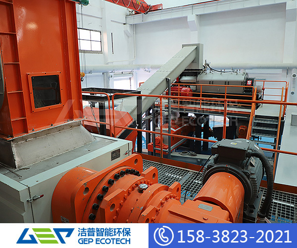 廚余垃圾撕碎機處理系統,廚余垃圾處理工藝流程圖