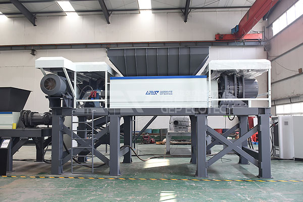 雙軸破碎機設備生產線