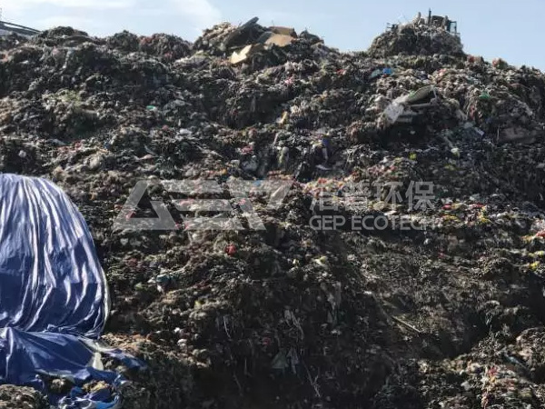 陳腐垃圾破碎處理設備，陳腐生活垃圾破碎處置工藝介紹