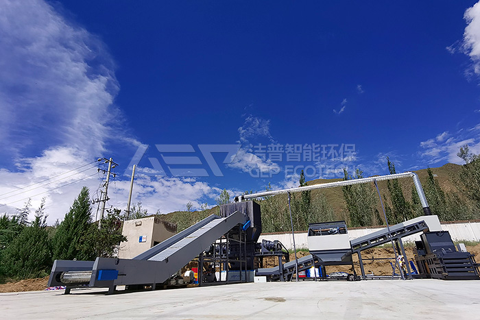 拉薩大件垃圾(床墊,沙發)撕碎機設備生產線項目