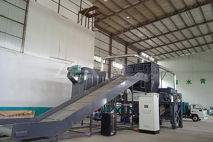 江西大件垃圾(床墊,家具)分揀破碎處置設備項目