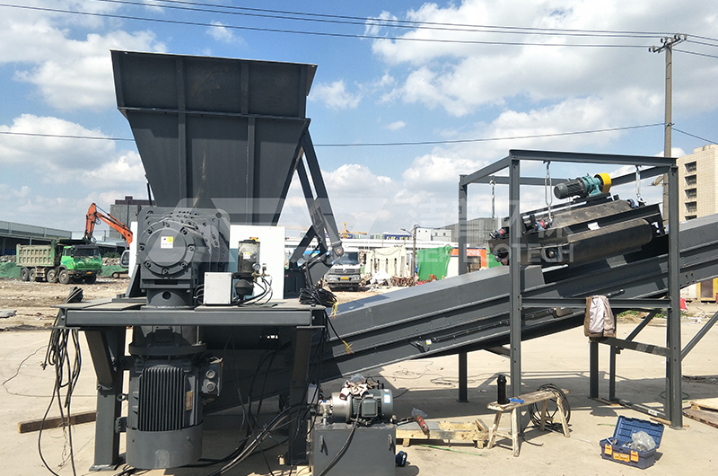 生活垃圾撕碎機案例現場