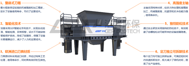 潔普環保高端撕碎機