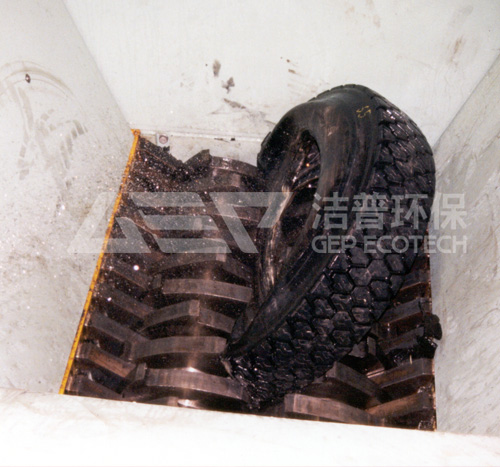 橡膠輪胎撕碎項目處理案例