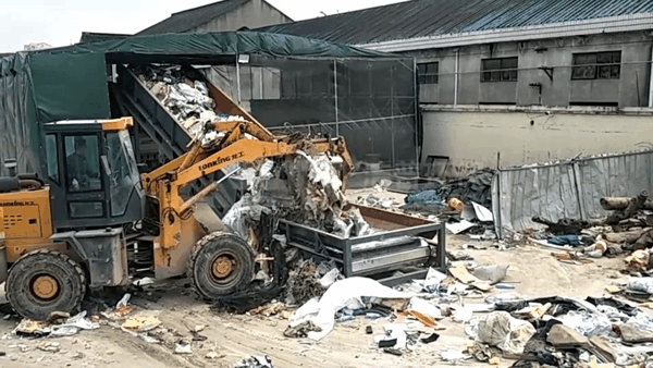 潔普上海客戶生活垃圾處理生產(chǎn)線