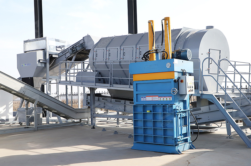 生活垃圾篩分現場